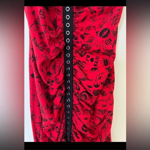 - bug print leggings and dress. Y2K Vintage Betsey Johnson - Picture 4 of 9